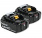 Makita Genuine BL1850B 18V 5.0Ah Battery Twin Pack for Makita DJR183Z, DJR185Z, DJV180Z, DJV181Z, DSS610Z, DSS611Z, DTD1